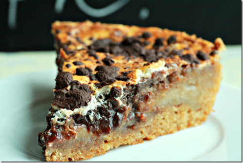 Part de gateau chocolat façon cookie